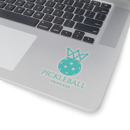 Pickleball Princess Tiffany Blue Imprint Kiss Cut Sticker