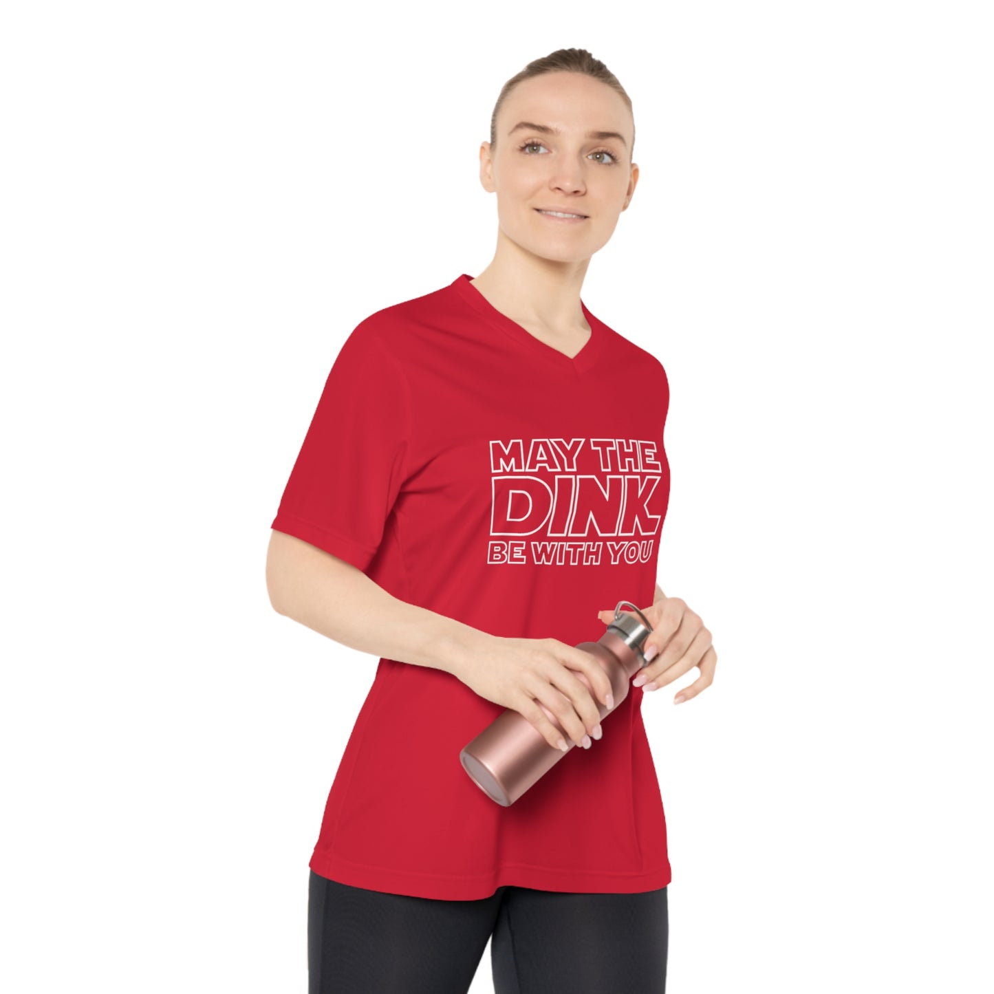 May The Dink Be With You Women's Performance V-Neck