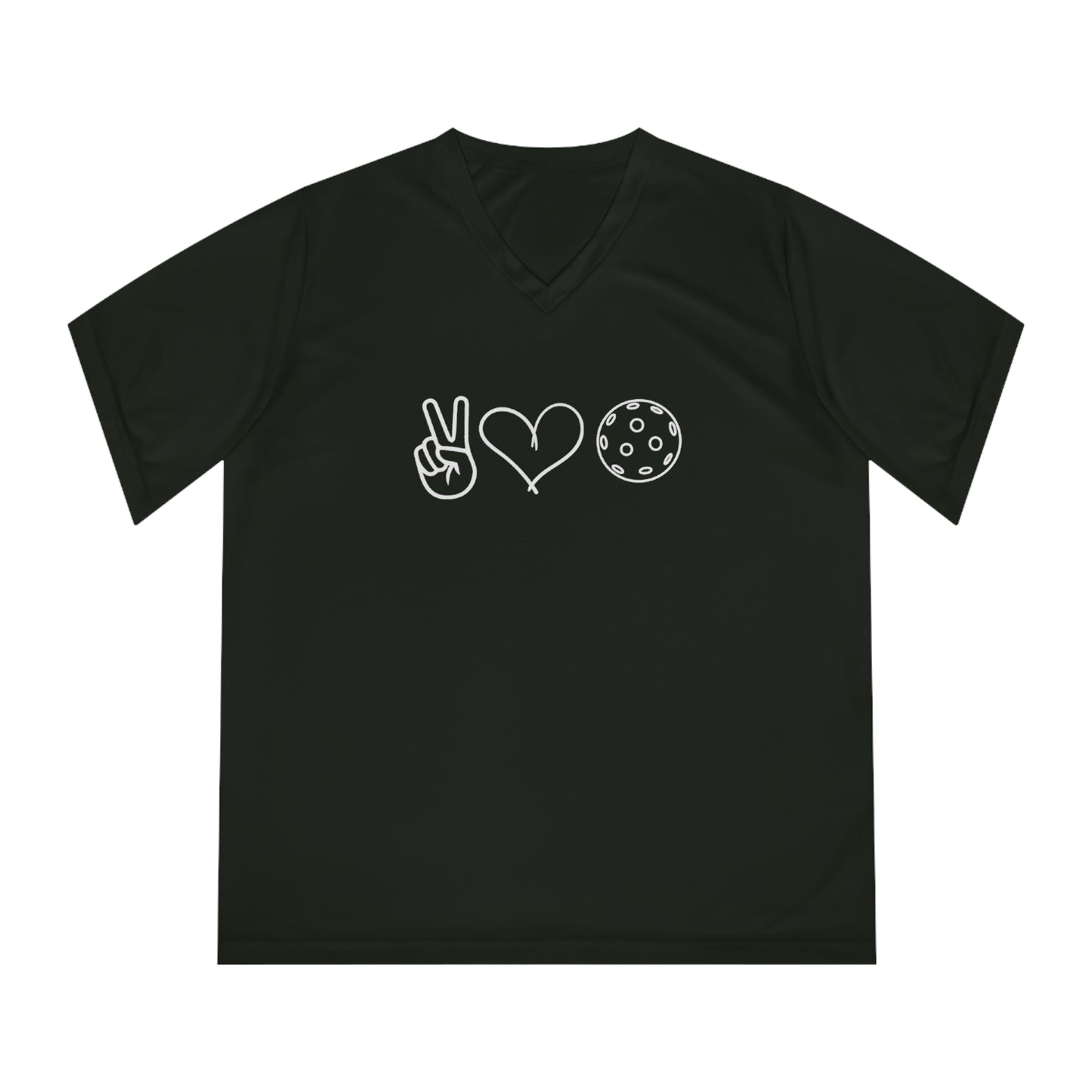 Peace, Love, Pickleball Women's Performance V-Neck