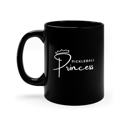 Pickleball Princess 11 Oz Black Coffee Mug