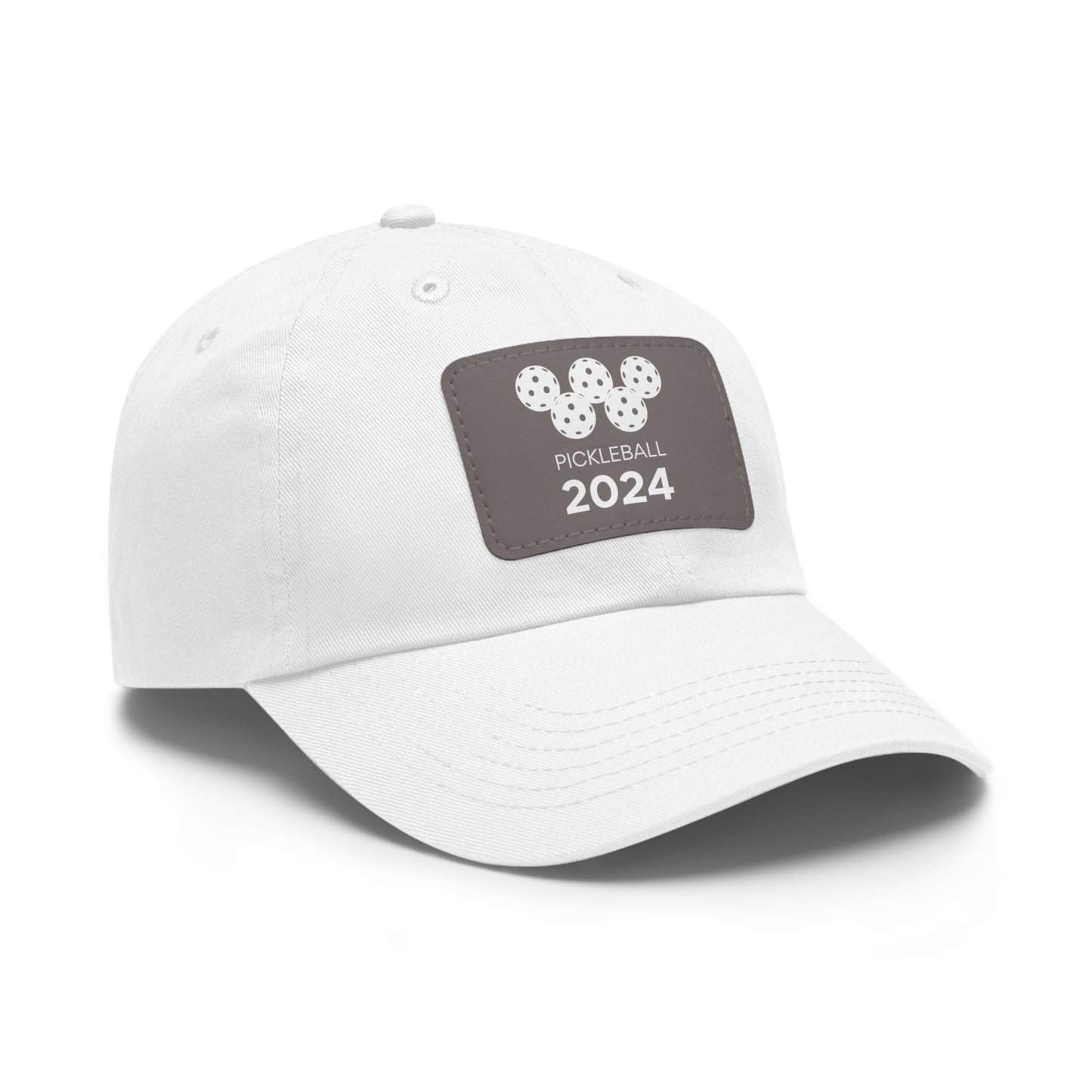 Pickleball 2024 Baseball Cap with Leather Patch