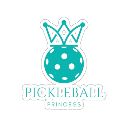 Pickleball Princess Tiffany Blue Imprint Kiss Cut Sticker