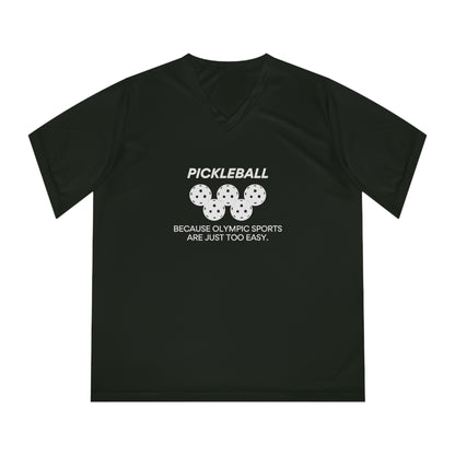 Pickleball.  Because Olympic Sports Are Just Too Easy. Women's Performance V-Neck