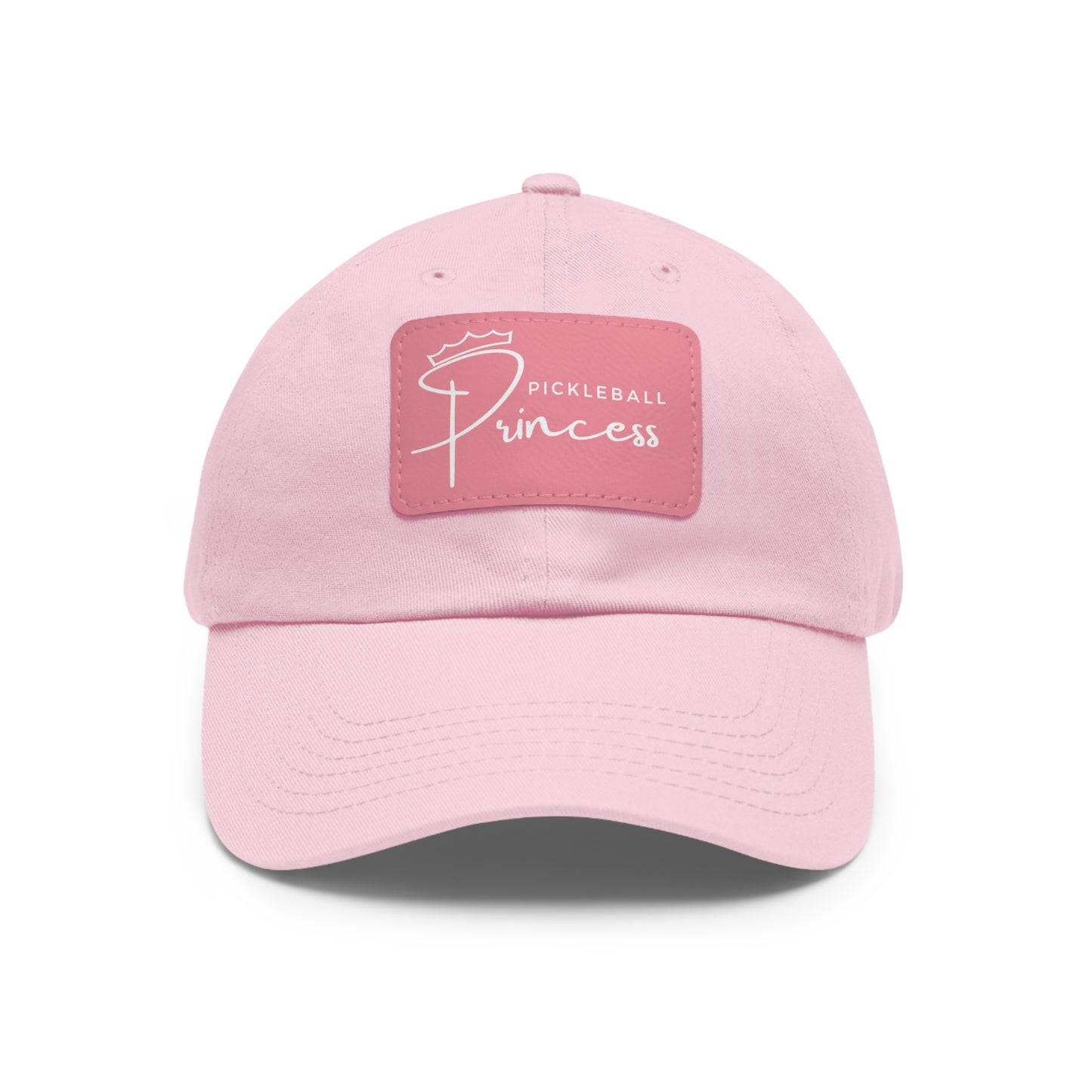 Pickleball Princess Baseball Cap with Leather Patch