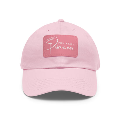 Pickleball Princess Baseball Cap with Leather Patch