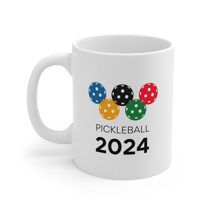 Pickleball 2024 11 Oz White Coffee Mug