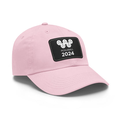 Pickleball 2024 Baseball Cap with Leather Patch