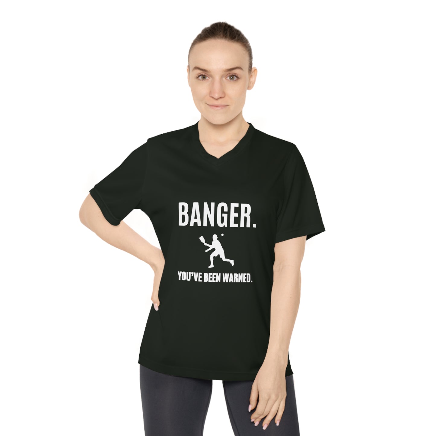 Banger. You've Been Warned. Women's Performance V-Neck