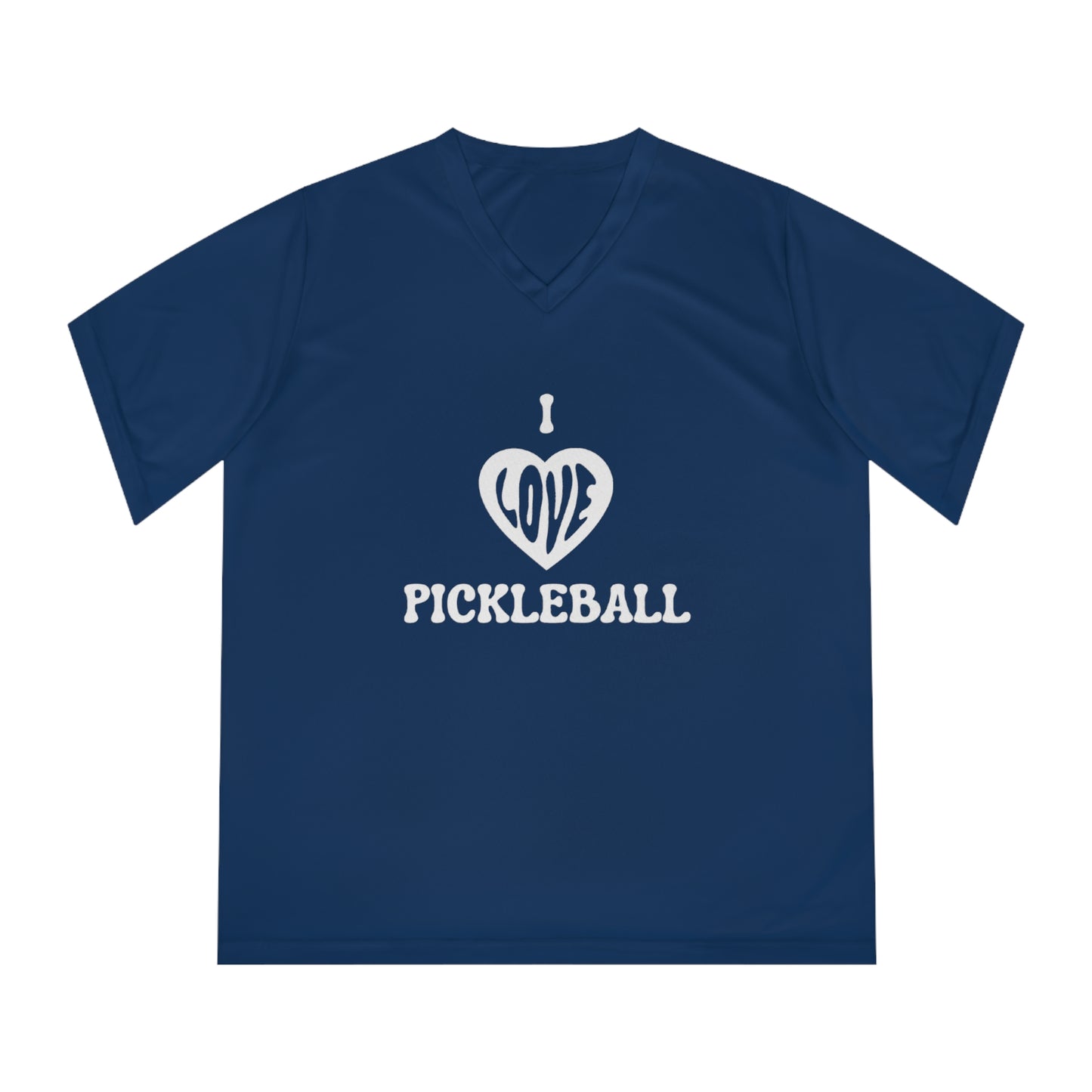 I Love Pickleball Women's Performance V-Neck