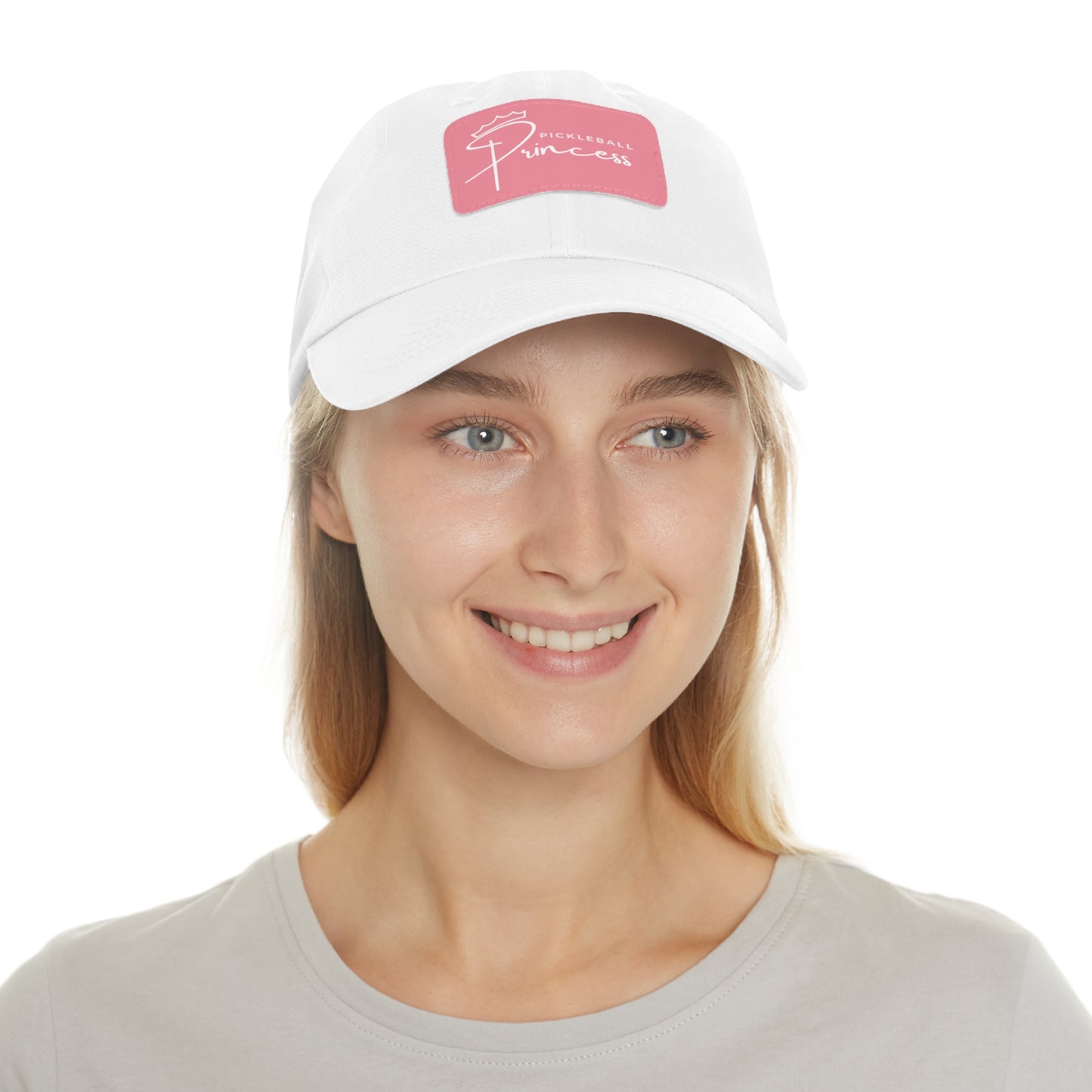 Pickleball Princess Baseball Cap with Leather Patch