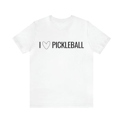 I Heart Pickleball Bella+Canvas