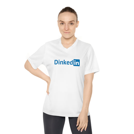 Dinkedin Color Imprint Women's Performance V-Neck