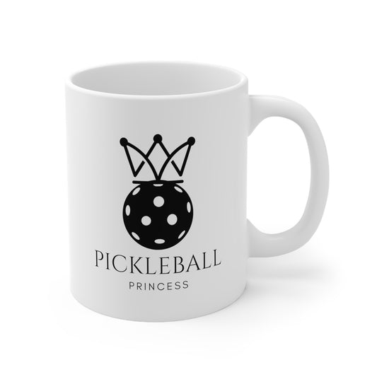 Pickleball Princess 11 Oz White Coffee Mug