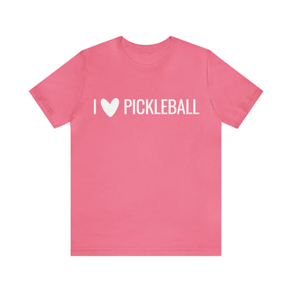 I Heart Pickleball Bella+Canvas