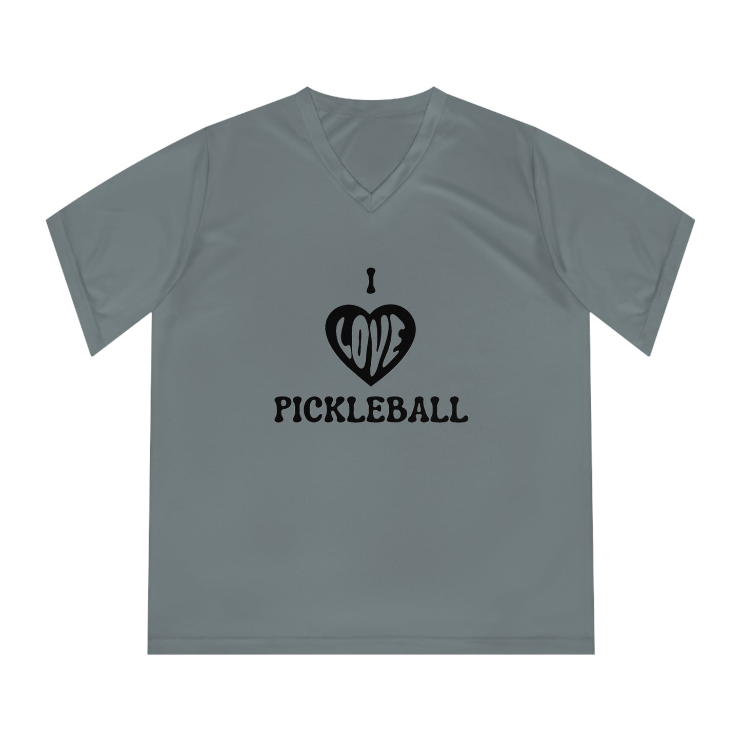 I Love Pickleball Women's Performance V-Neck