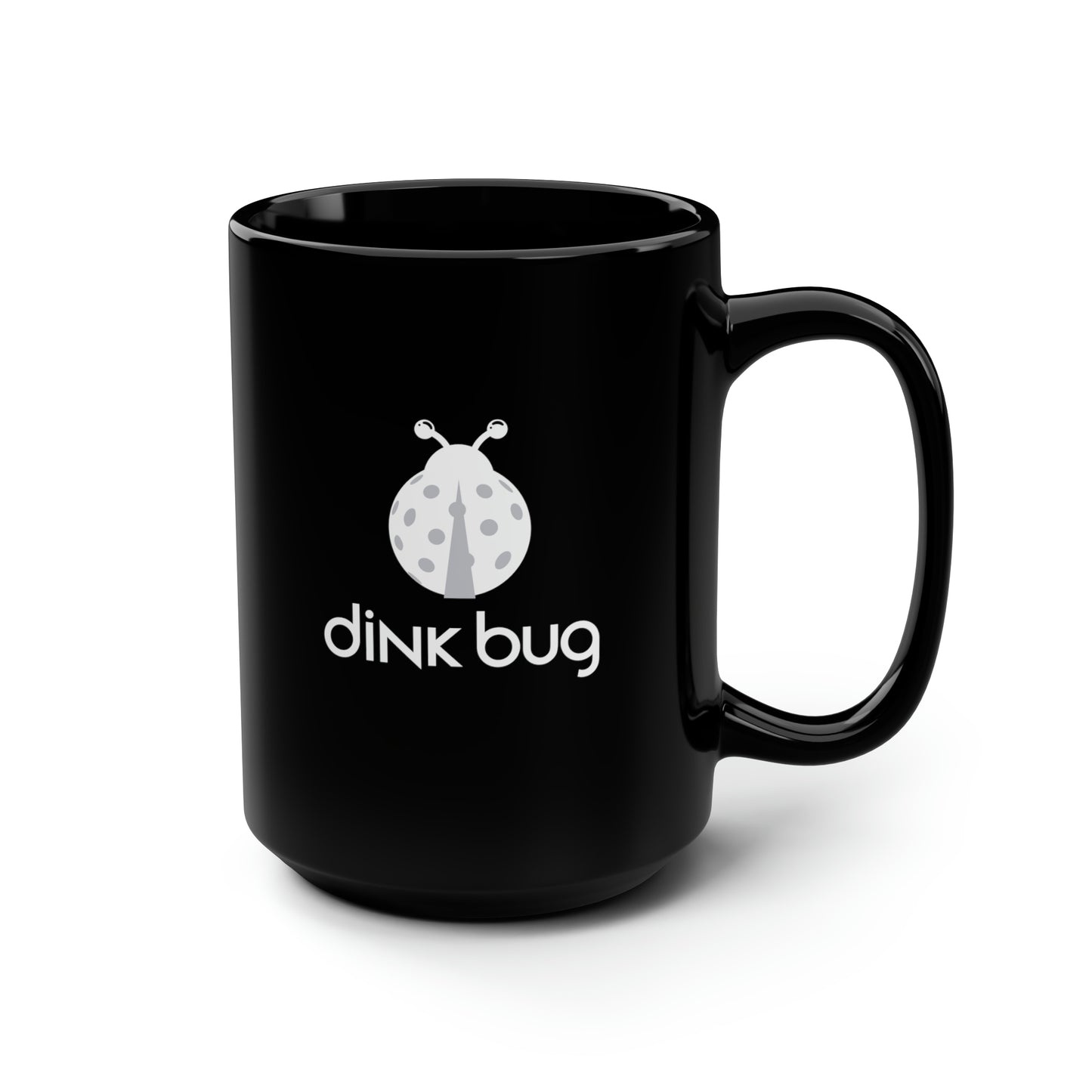 dink bug 15 Oz Black Coffee Mug