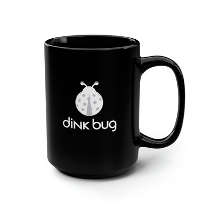 dink bug 15 Oz Black Coffee Mug