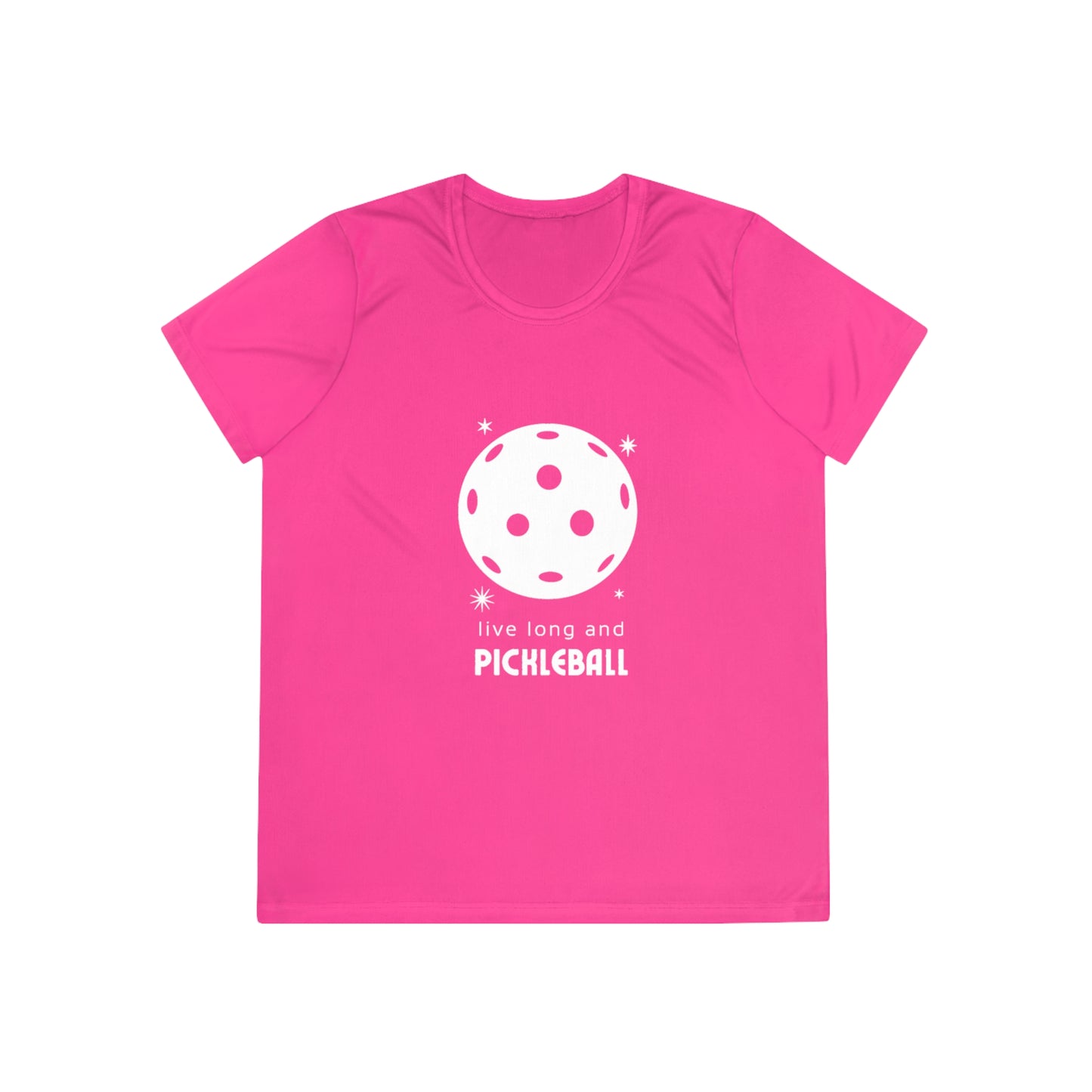 Live Long And Pickleball.  Women's Moisture Wicking