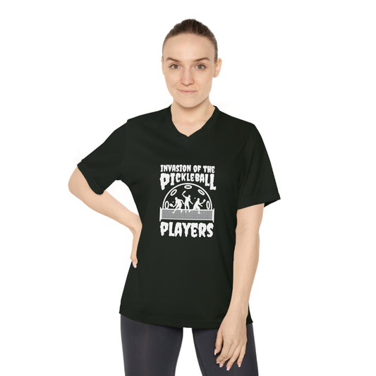 Invasion of the Pickleball Players Women's Performance V-Neck