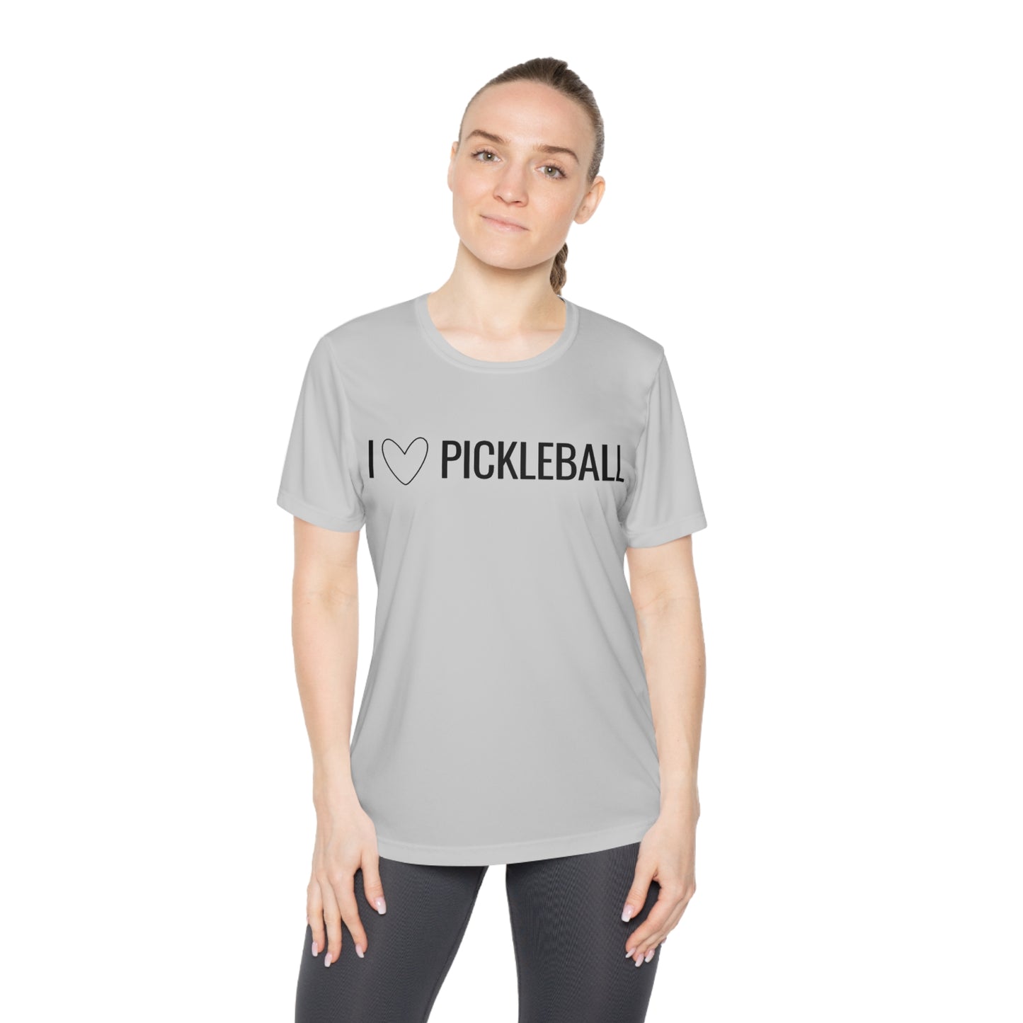 I Heart Pickleball Women's Moisture Wicking