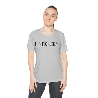 I Heart Pickleball Women's Moisture Wicking