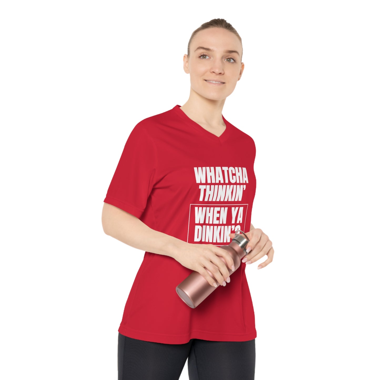 Whatcha Thinkin' When Ya Dinkin'? Women's Performance V-Neck