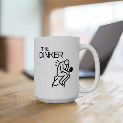 The Dinker 15 Oz White Coffee Mug