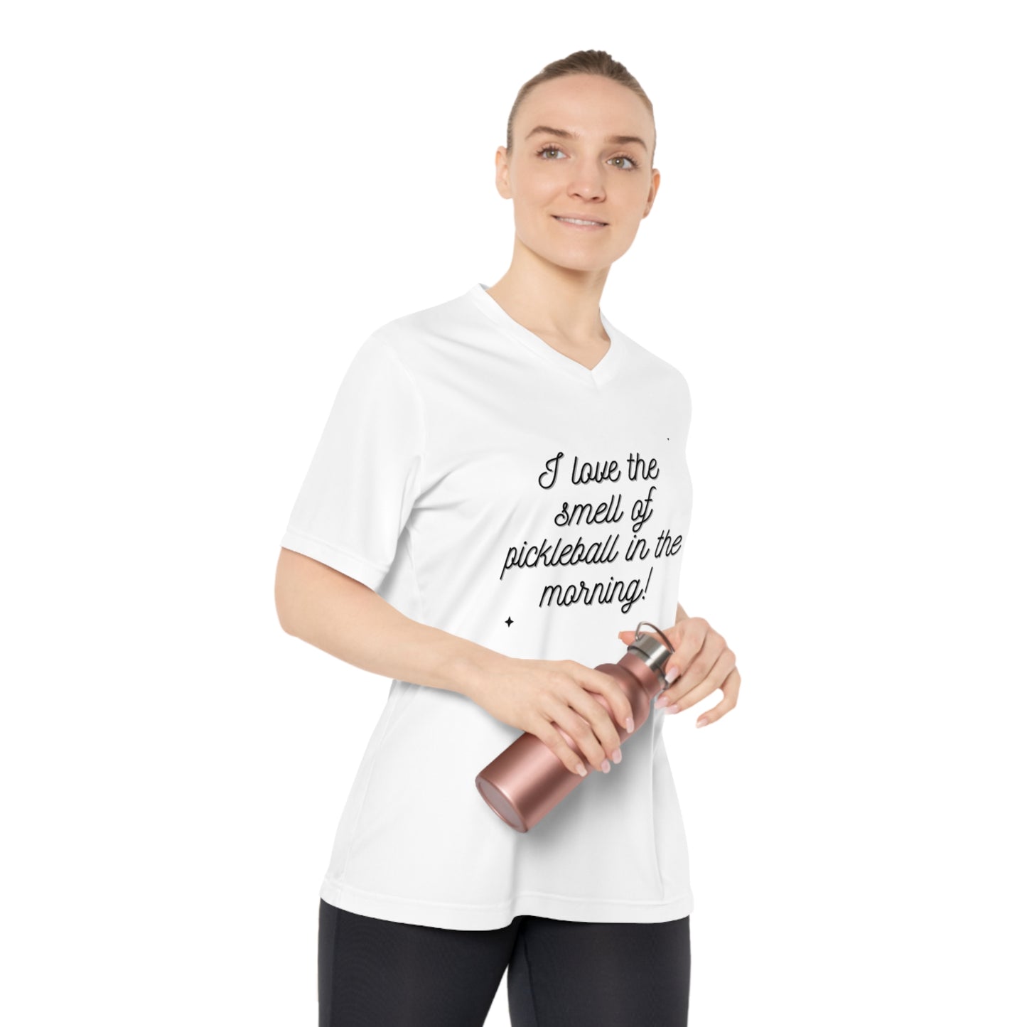 I Love The Smell Of Pickleball In The Morning Women's Performance V-Neck