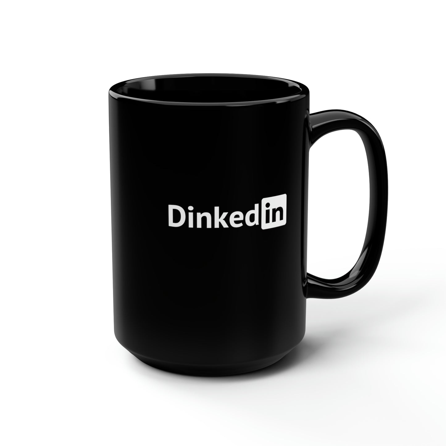 Dinkedin 15 Oz Black Coffee Mug