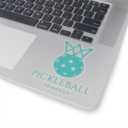 Pickleball Princess Tiffany Blue Imprint Kiss Cut Sticker