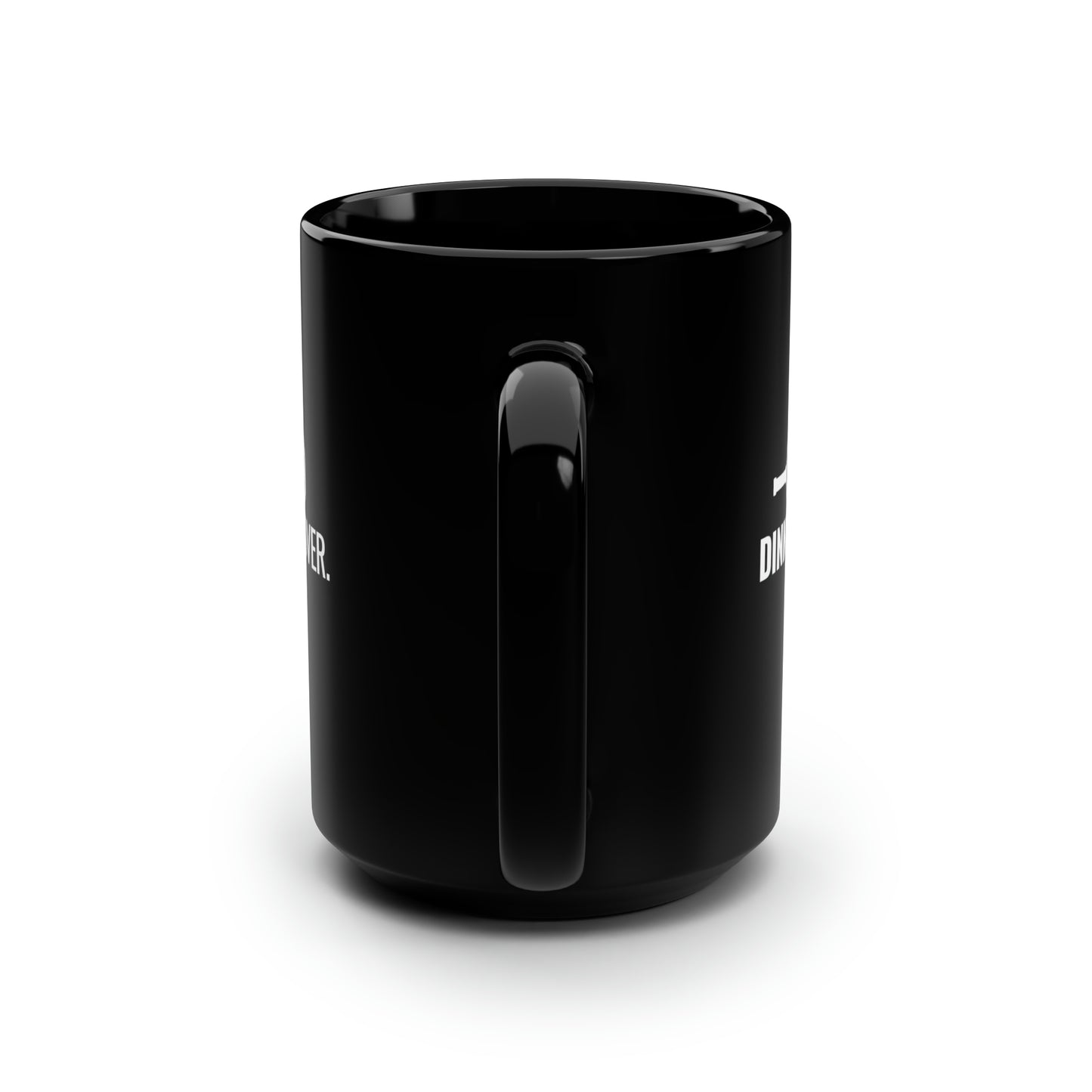 Dink It Over 15 Oz Black Coffee Mug