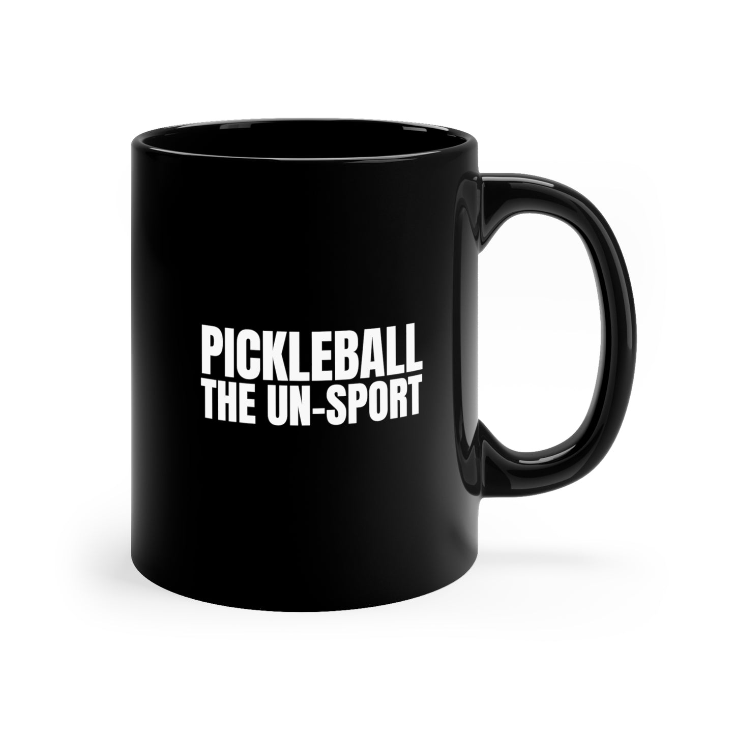 Pickleball The Un-Sport 11 Oz Black Coffee Mug