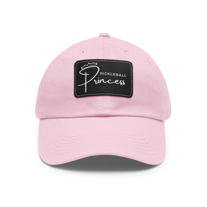 Pickleball Princess Baseball Cap with Leather Patch