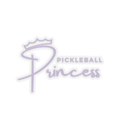 Pickleball Princess Purple Imprint Kiss Cut Sticker