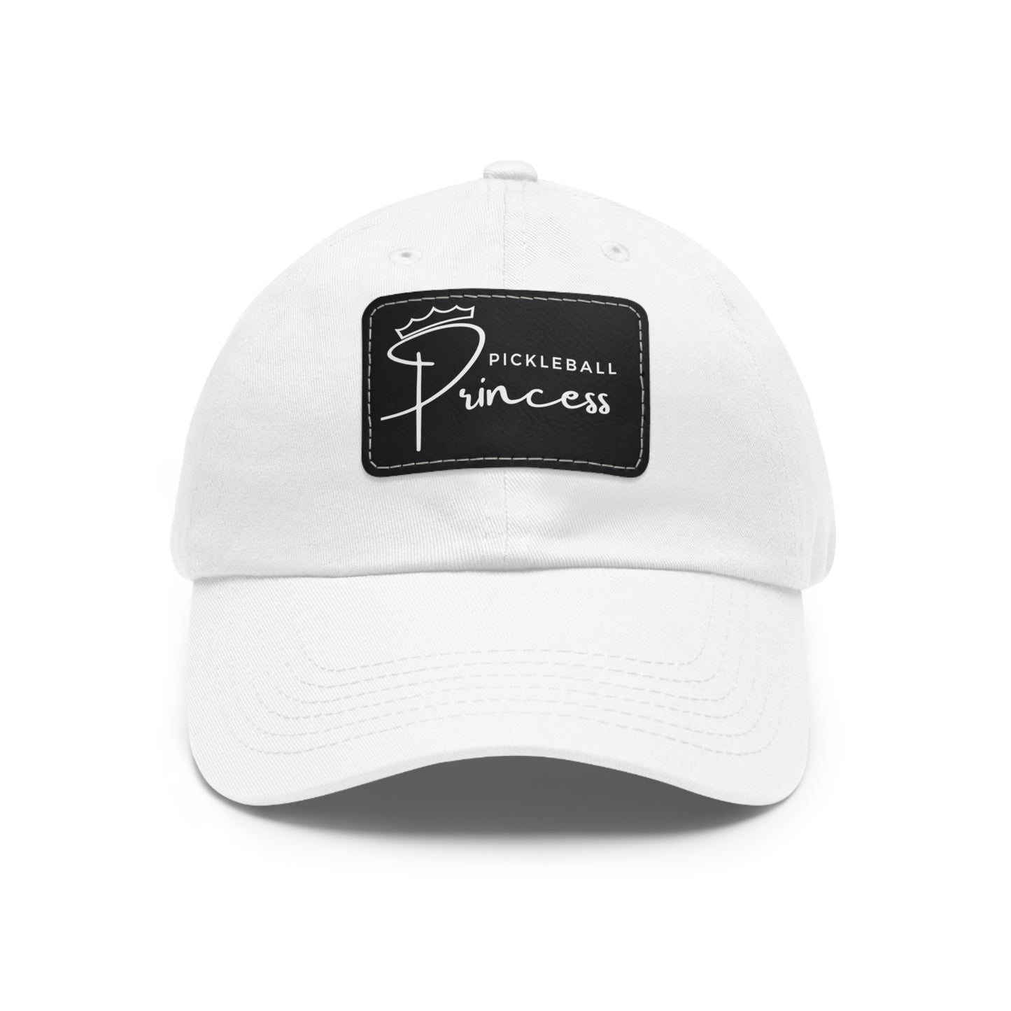 Pickleball Princess Baseball Cap with Leather Patch