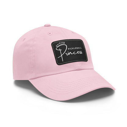 Pickleball Princess Baseball Cap with Leather Patch