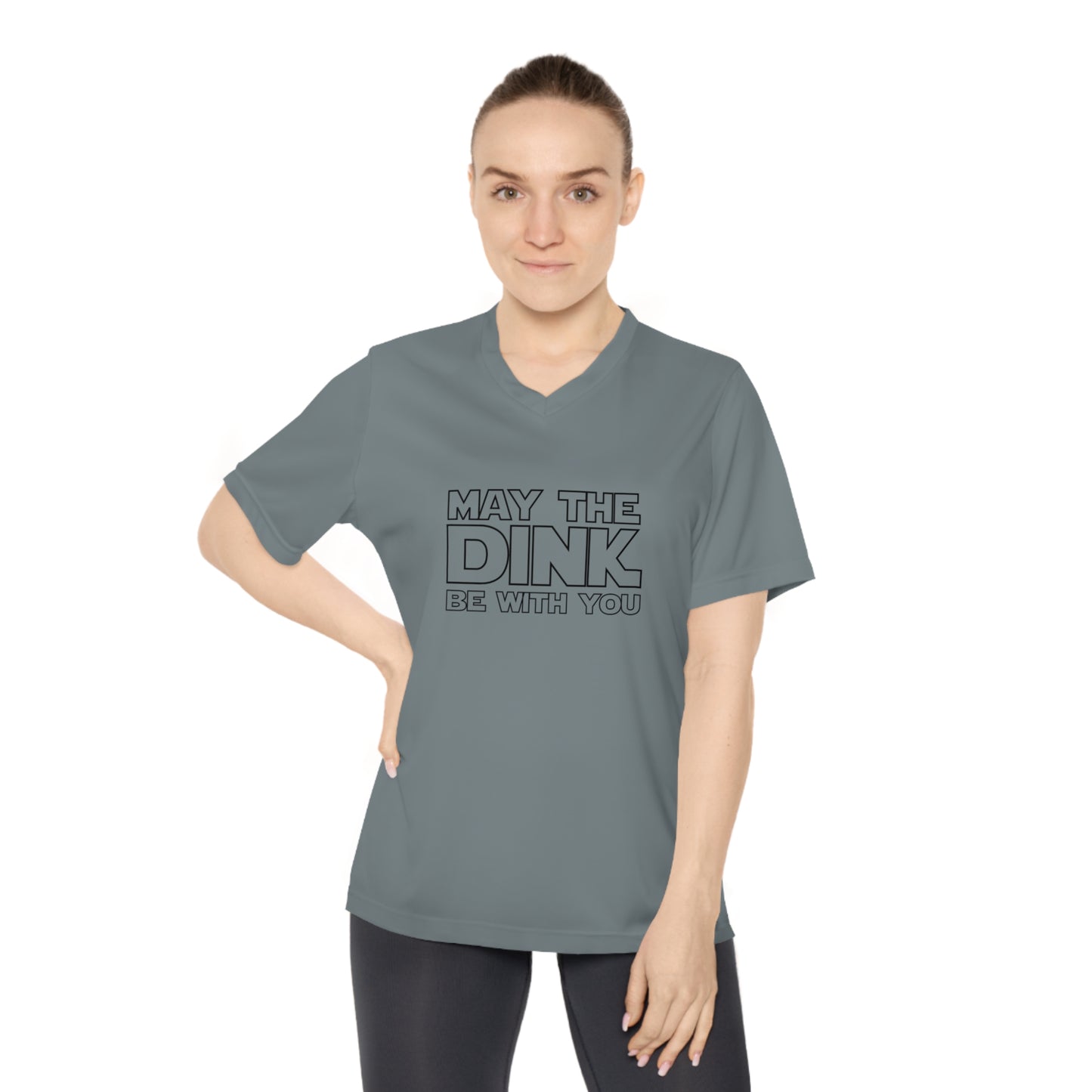 May The Dink Be With You Women's Performance V-Neck