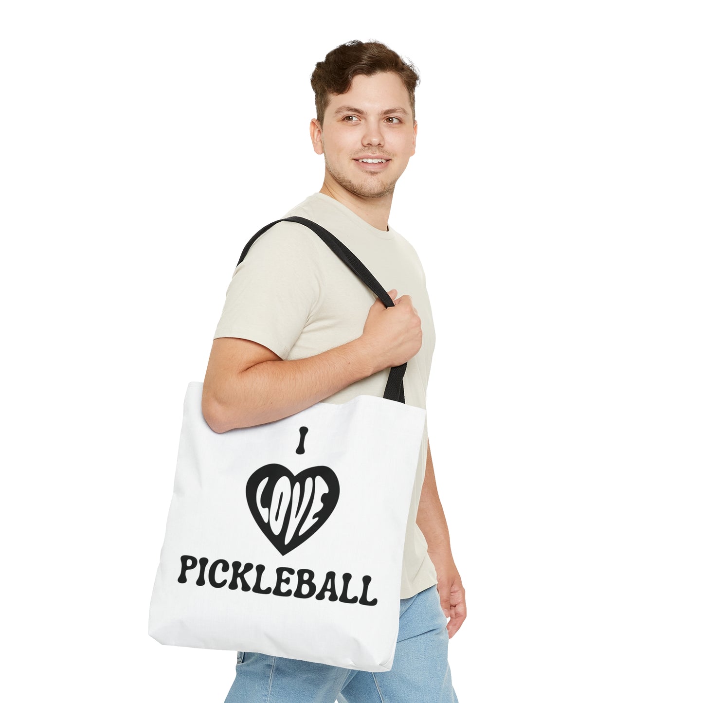 I Love Pickleball Tote Bag