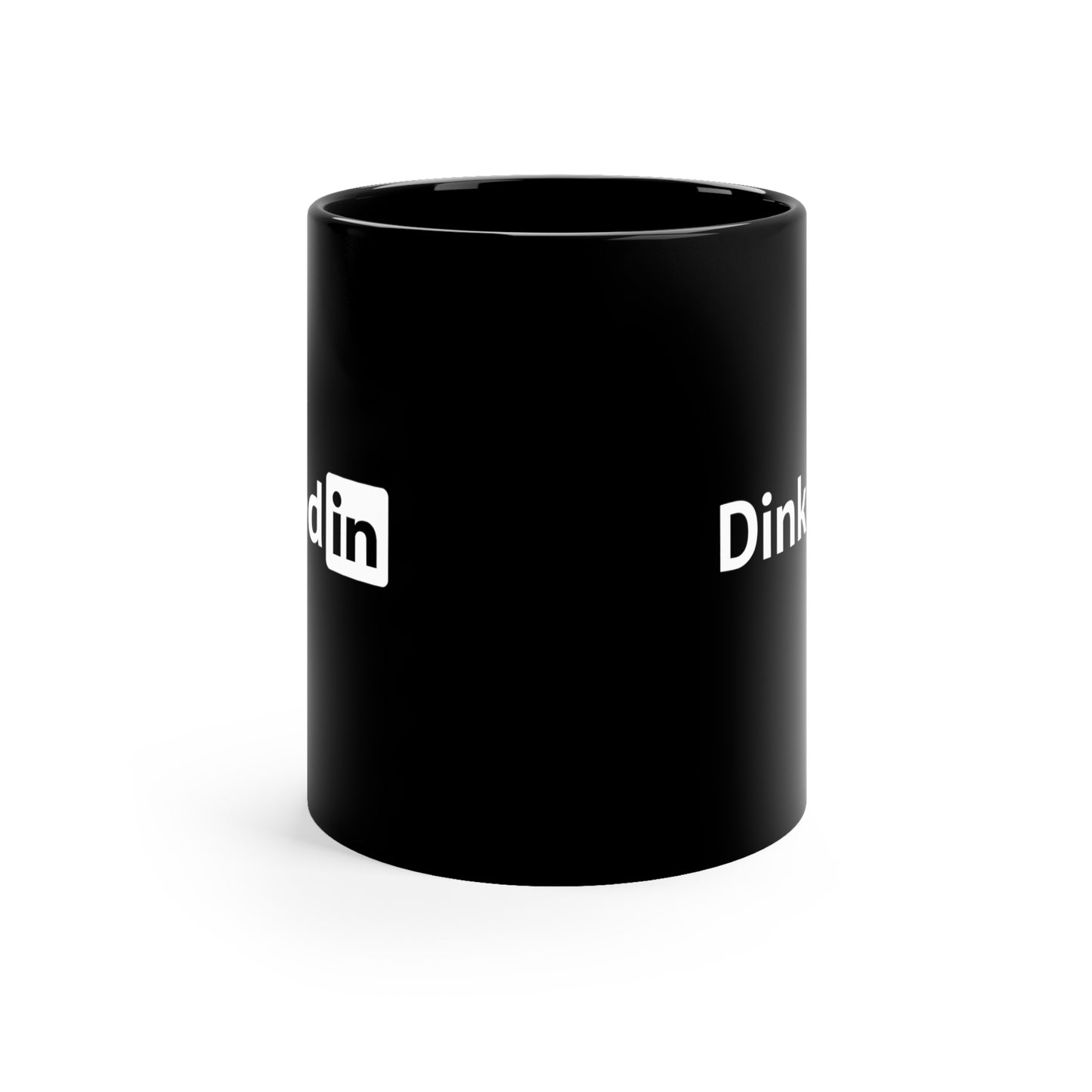 Dinkedin 11 Oz Black Coffee Mug