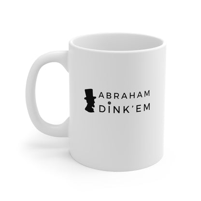 Abraham Dink'Em 11 Oz White Coffee Mug