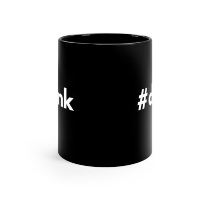 #dink 11 Oz Black Coffee Mug
