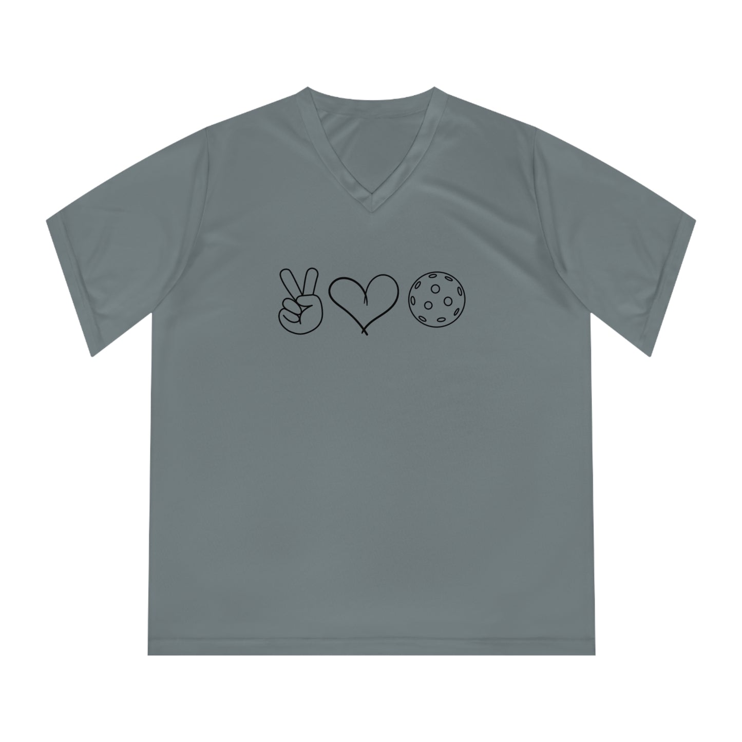 Peace, Love, Pickleball Women's Performance V-Neck