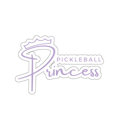 Pickleball Princess Purple Imprint Kiss Cut Sticker