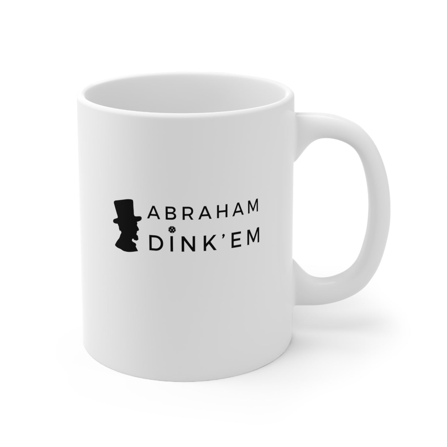 Abraham Dink'Em 11 Oz White Coffee Mug