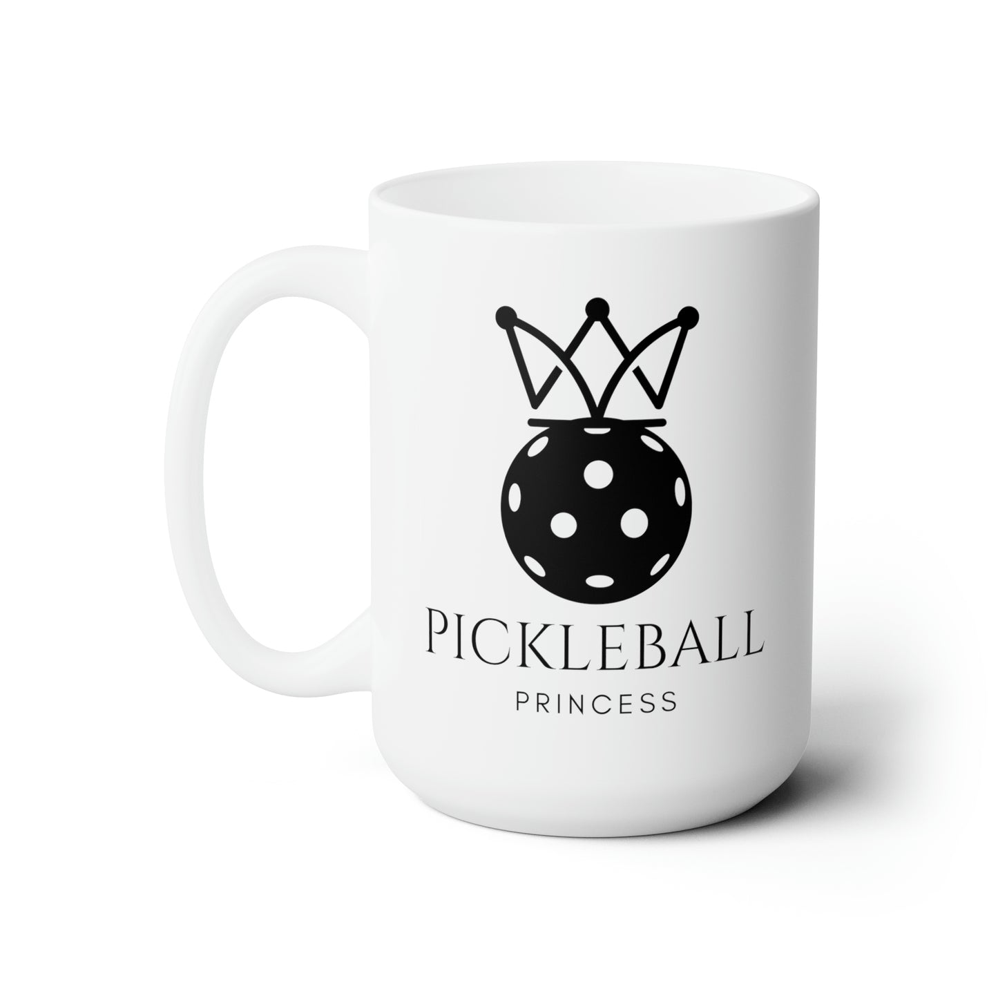 Pickleball Princess 15 Oz White Coffee Mug