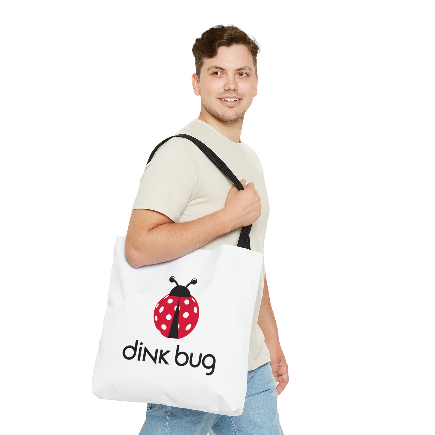 dink bug. Color Imprint. Tote Bag