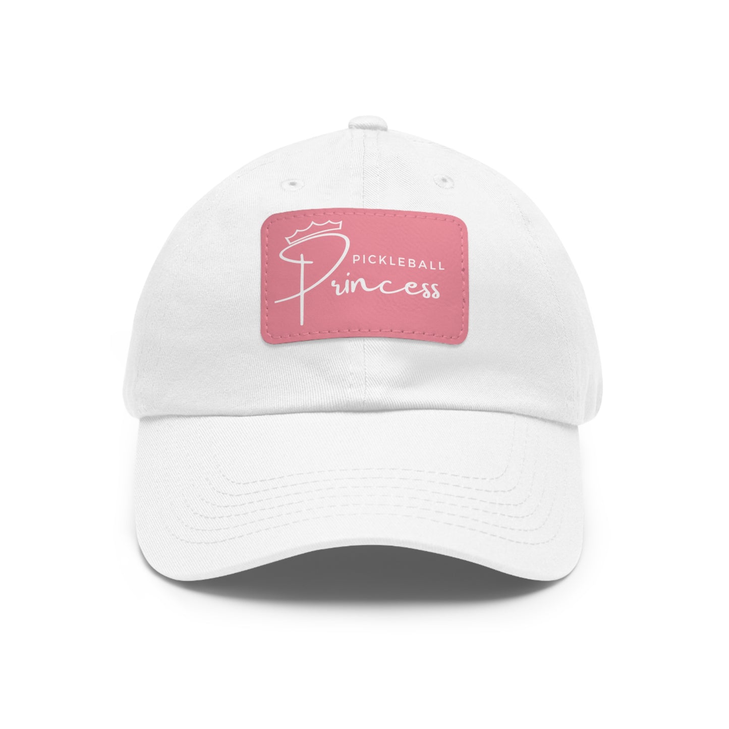 Pickleball Princess Baseball Cap with Leather Patch