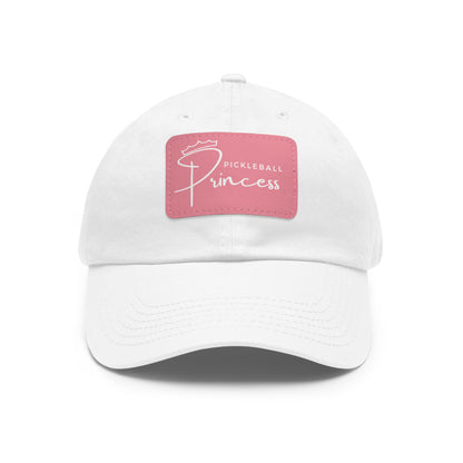 Pickleball Princess Baseball Cap with Leather Patch