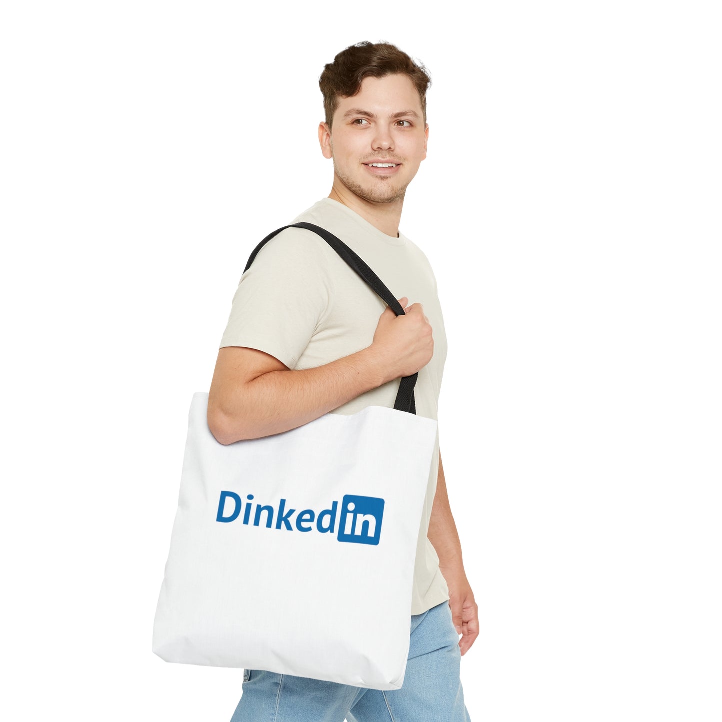 Dinkedin Color Imprint. Tote Bag