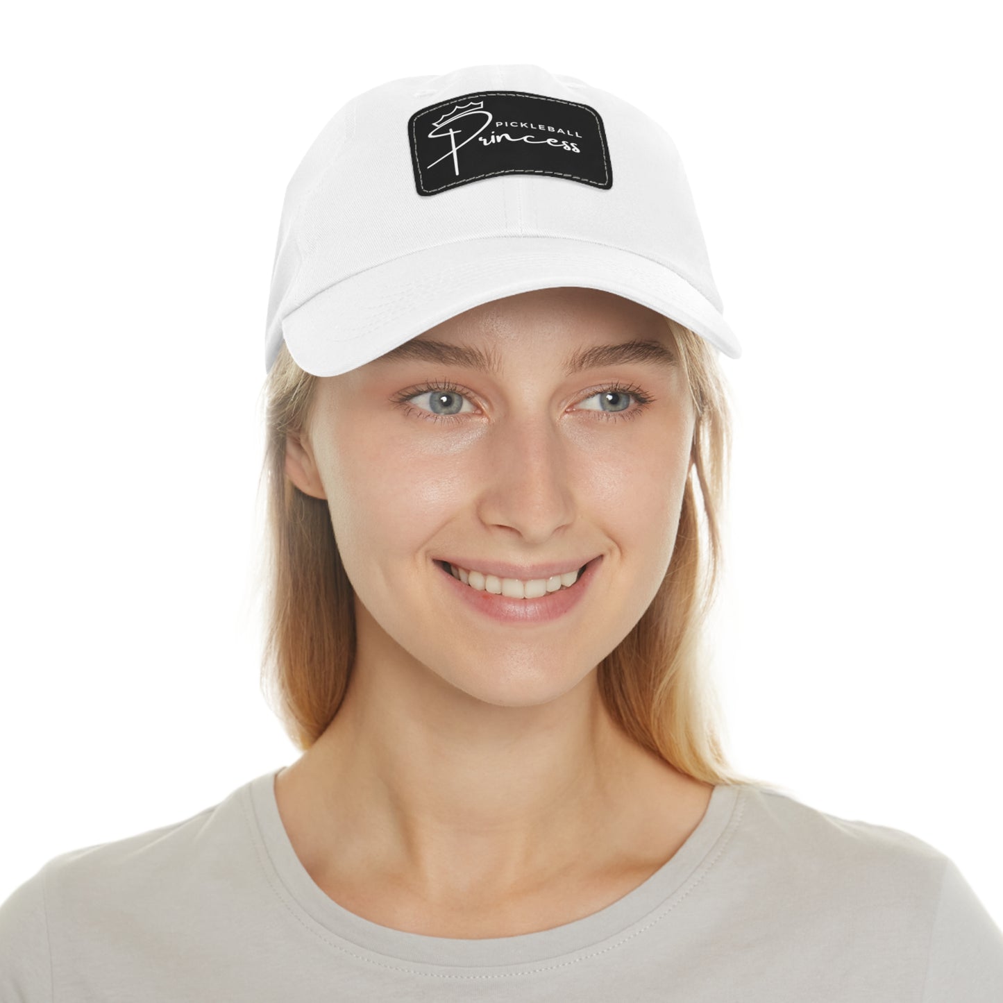 Pickleball Princess Baseball Cap with Leather Patch